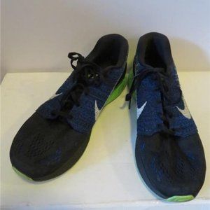 NIKE LUNARLON BLACK BLUE  RUNNING SNEAKERS 10.5